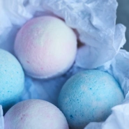 Бокс с бомбочками розово-голубой 4 шт в наборе 3