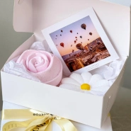 Подарочный бокс с бомбочками: ромашка и роза 0