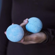 Бокс:Бомбочки для ванны голубые SPAIN MANDARIN 2 в наборе 2