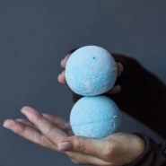 Бокс:Бомбочки для ванны голубые SPAIN MANDARIN 2 в наборе 3