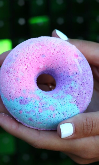 Бомбочка для ванны «Пончик разноцветный»