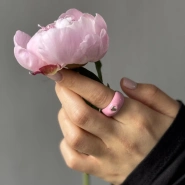 Кольцо с цирконом Пинк 🩷 3