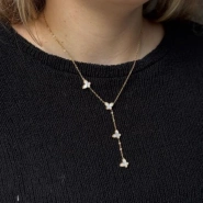 Колье на цепочке в стиле Van C 0