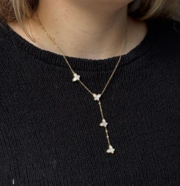 Колье на цепочке в стиле Van C