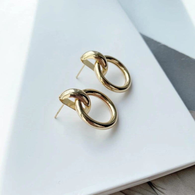 Серьги массивные Бижутерия