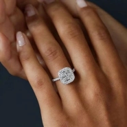 Кольцо-классика с Цирконом 1