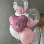 Сет Шаров розовый «I love you» 1