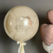 Баблз (60см) и сет шаров Шоколад 2