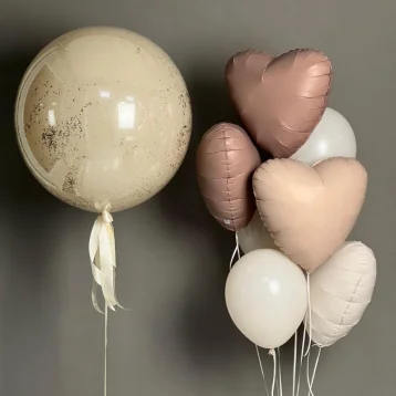 Баблз (60см) и сет шаров Шоколад