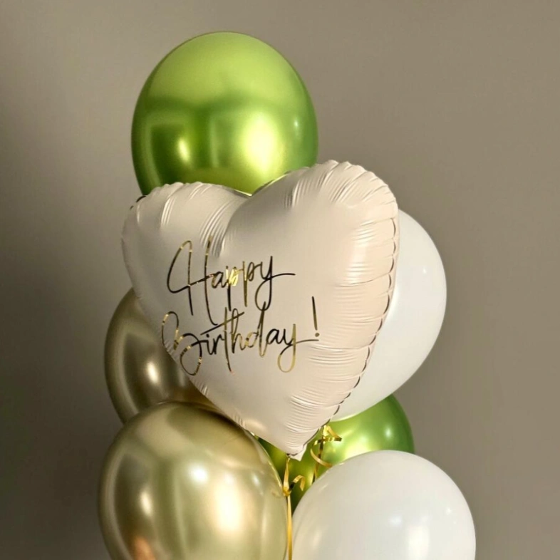 Фонтан шаров «С Днем рождения»