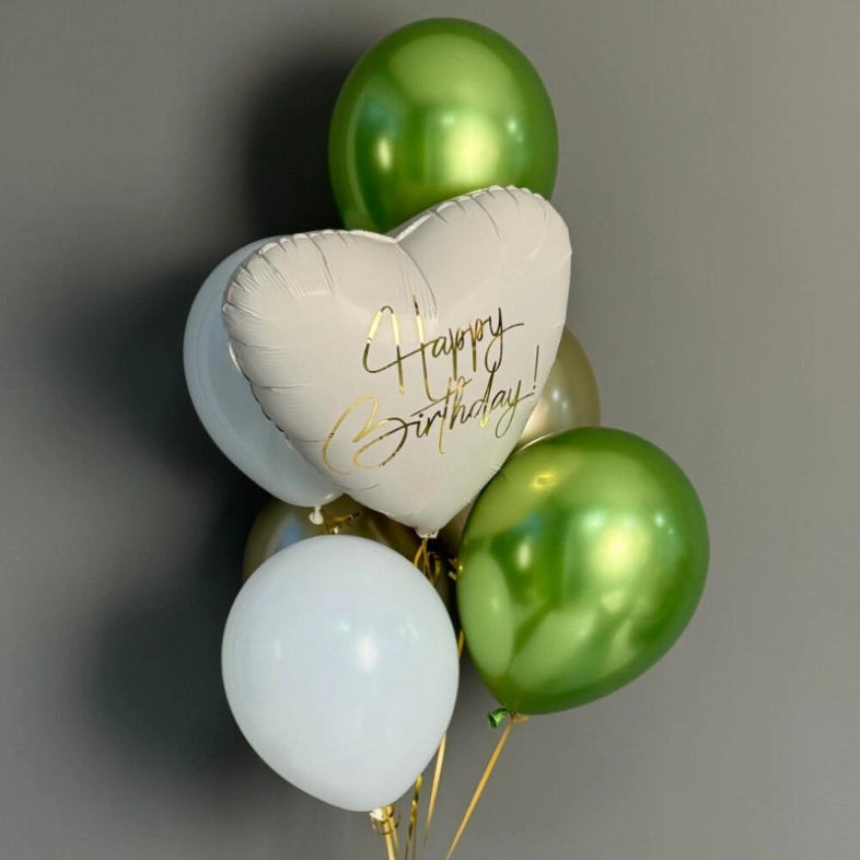 Фонтан шаров «С Днем рождения»