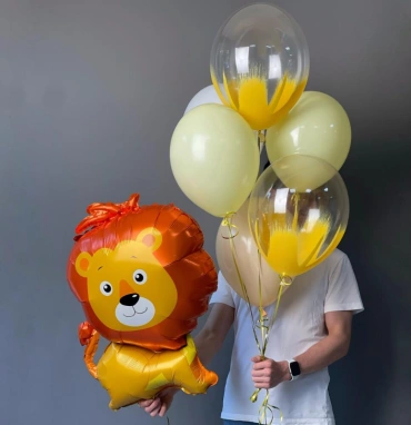 Сет воздушных шаров «Львёнок»