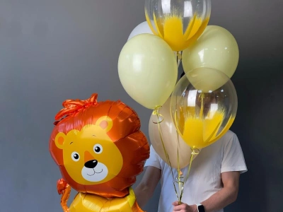 Сет воздушных шаров «Львёнок»