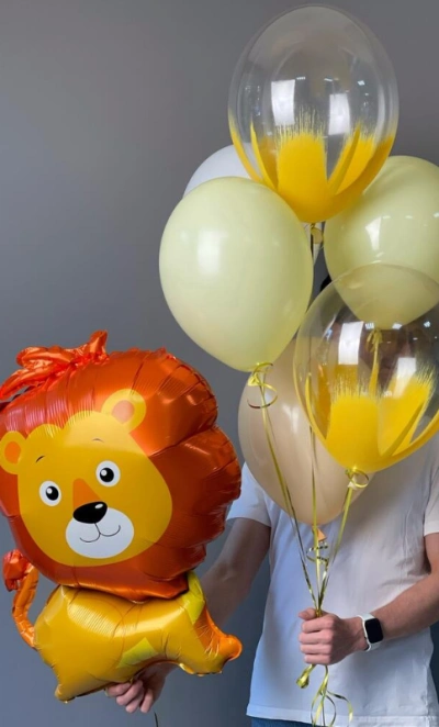 Сет воздушных шаров «Львёнок»