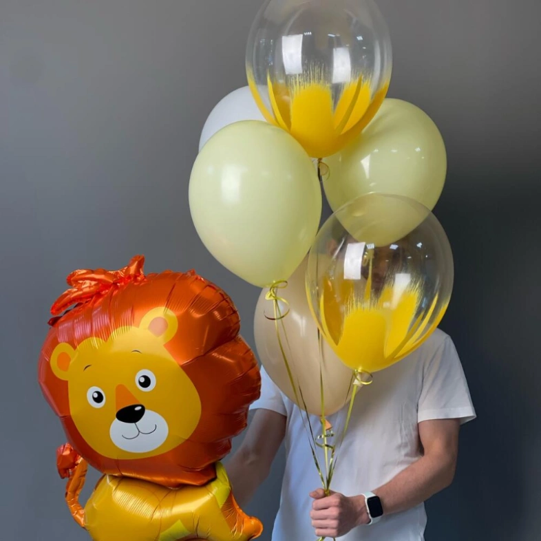 Сет воздушных шаров «Львёнок»