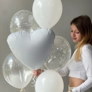 Гелиевые шары «Белоснежная любовь» 🤍 0