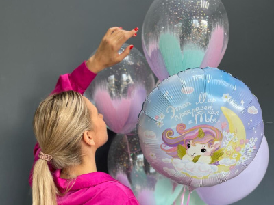 Сет гелиевых шариков «Единорожка»🦄