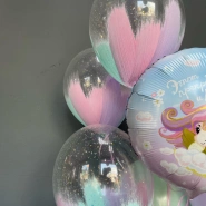 Сет гелиевых шариков «Единорожка»🦄 4