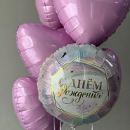 Сет фольгированных шаров «С днем рождения» 1