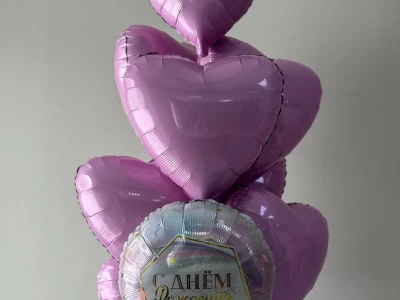 Сет фольгированных шаров «С днем рождения»