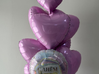 Сет фольгированных шаров «С днем рождения»