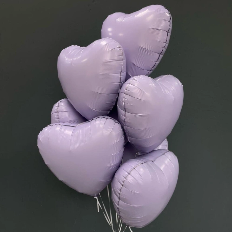 Сет фольгированных шаров «лаванда»