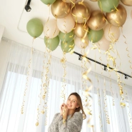 Шары под потолок ( хром золото, матовые оливковые, бежевые) 2