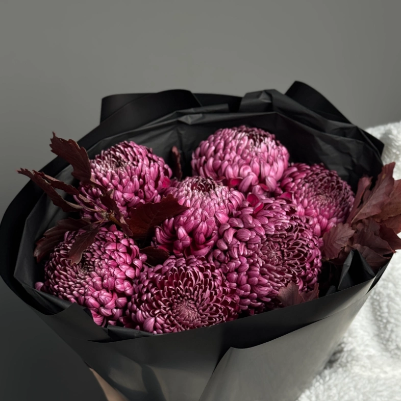 Моно из хризантемы Бигуди