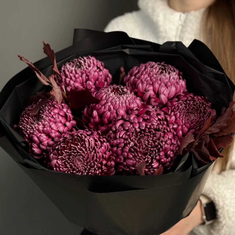 Моно из хризантемы Бигуди