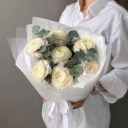 Эксклюзивный букет с ранункулюсами🤍 3