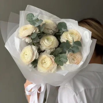 Эксклюзивный букет с ранункулюсами🤍