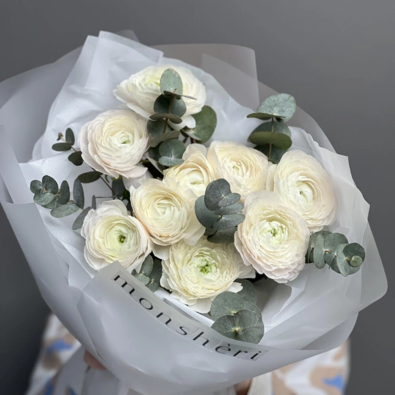 Эксклюзивные ранункулюсы и эвкалипт