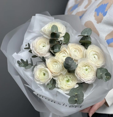 Эксклюзивные ранункулюсы и эвкалипт