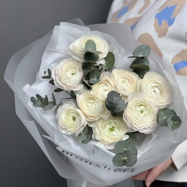 Эксклюзивные ранункулюсы и эвкалипт