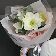 Амариллис с эвкалиптом 🤍 1