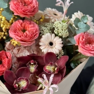 Осеннее настроение с орхидеей и розами 4