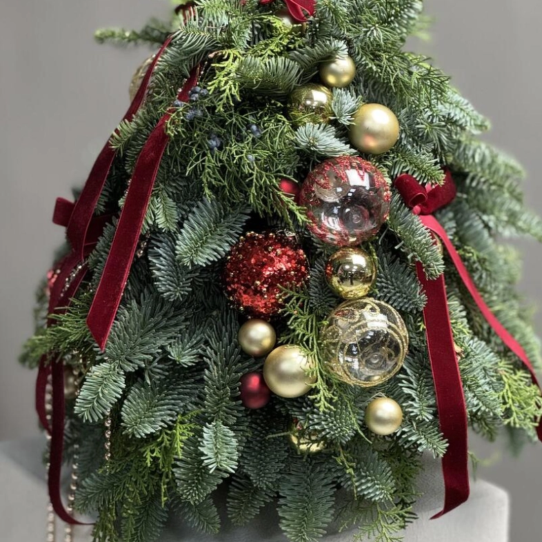 Новогодняя елка из даткой ели сорта Нобилис