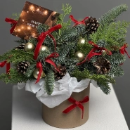 Композиция комплимент из ароматной елочки 1