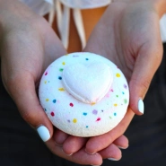 Бомбочка для ванны «Пончик White.» 0