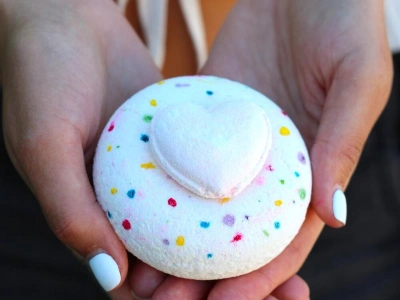 Бомбочка для ванны «Пончик White.»