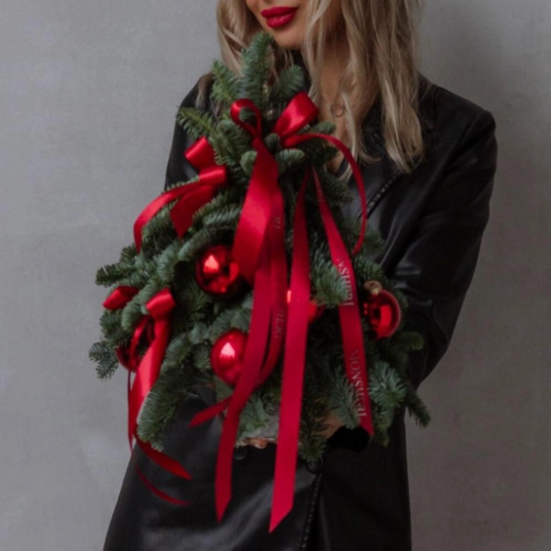 Елочка из ароматного нобилиса ручной работы