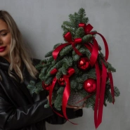 Елочка из ароматного нобилиса ручной работы 2