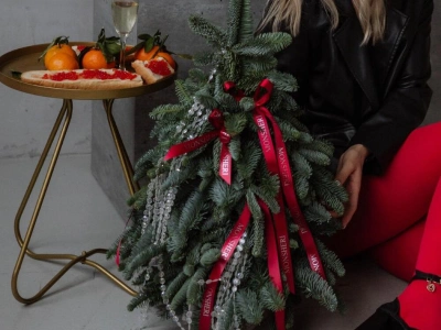 Елочка из нобилиса (голубая ель) ручной работы