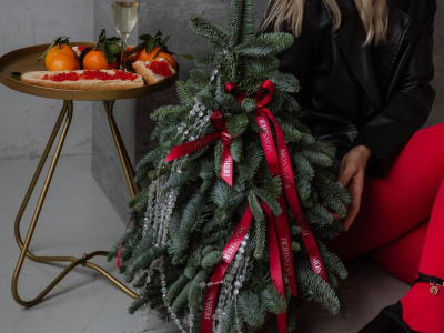 Елочка из нобилиса (голубая ель) ручной работы