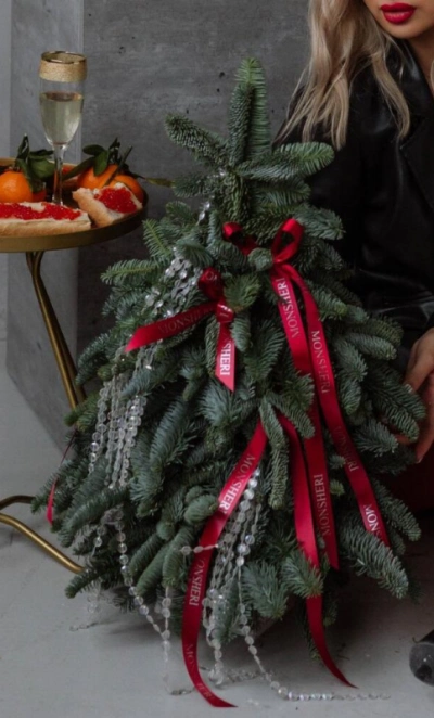 Елочка из нобилиса (голубая ель) ручной работы