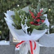 Авторский букет из датской ели сорта Нобилис 1