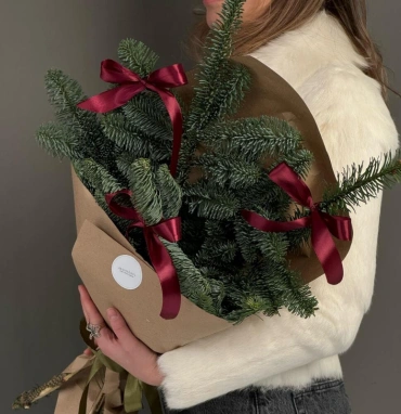 Новогодний букет из нобилиса🎄