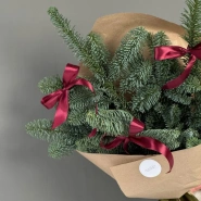 Новогодний букет из нобилиса🎄 3