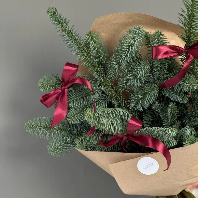 Новогодний букет из нобилиса🎄