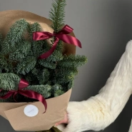 Новогодний букет из нобилиса🎄 4